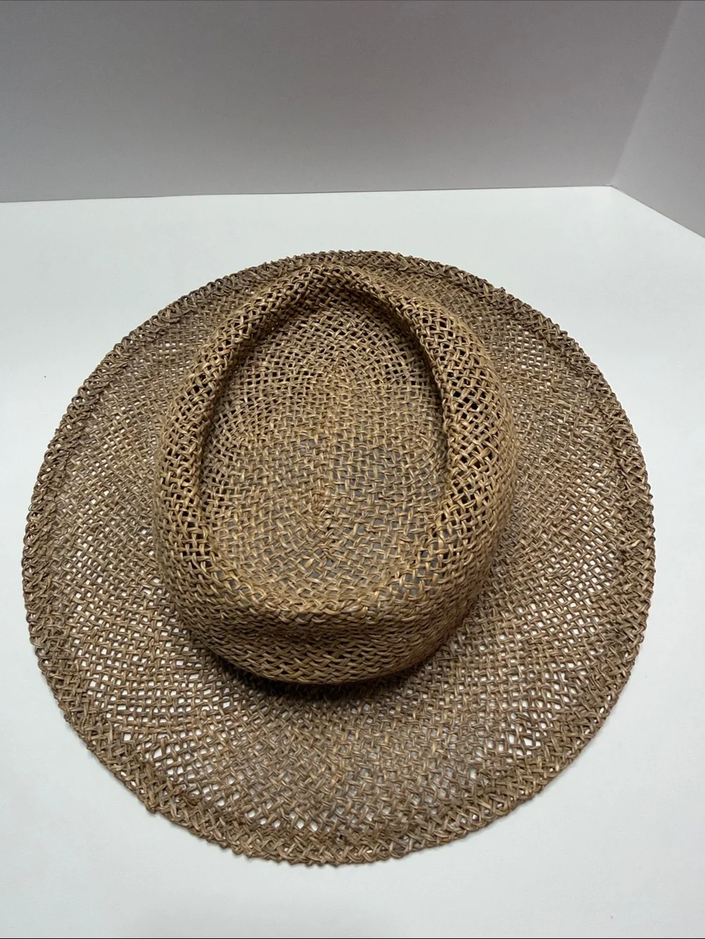 Woven Straw Sun Hat - Natural Tan - Picture 6 of 9